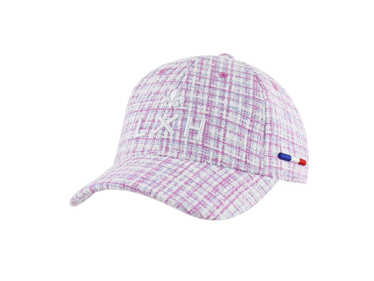 LXH Casquette Tweed Orchidée