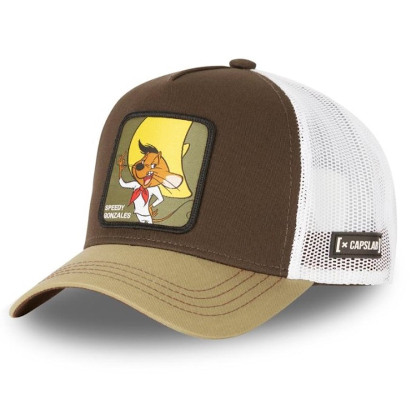 CAPSLAB Casquette Trucker Looney Tunes Speedy Gonzales Beige