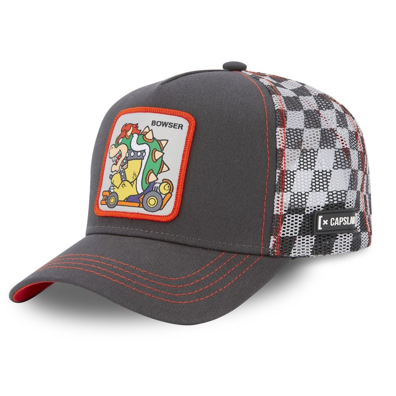 CAPSLAB Casquette Mario Kart Bowser Marron