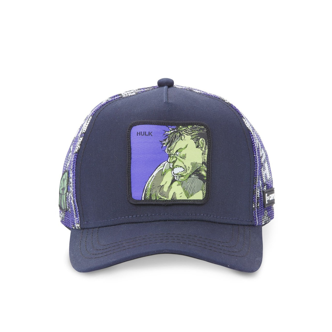 CAPSLAB Casquette Trucker Marvel Hulk Scratch Navy