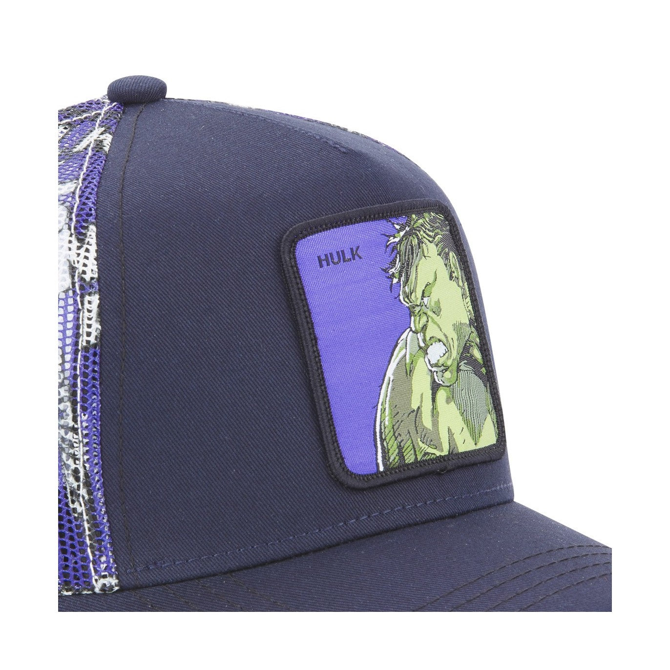 CAPSLAB Casquette Trucker Marvel Hulk Scratch Navy