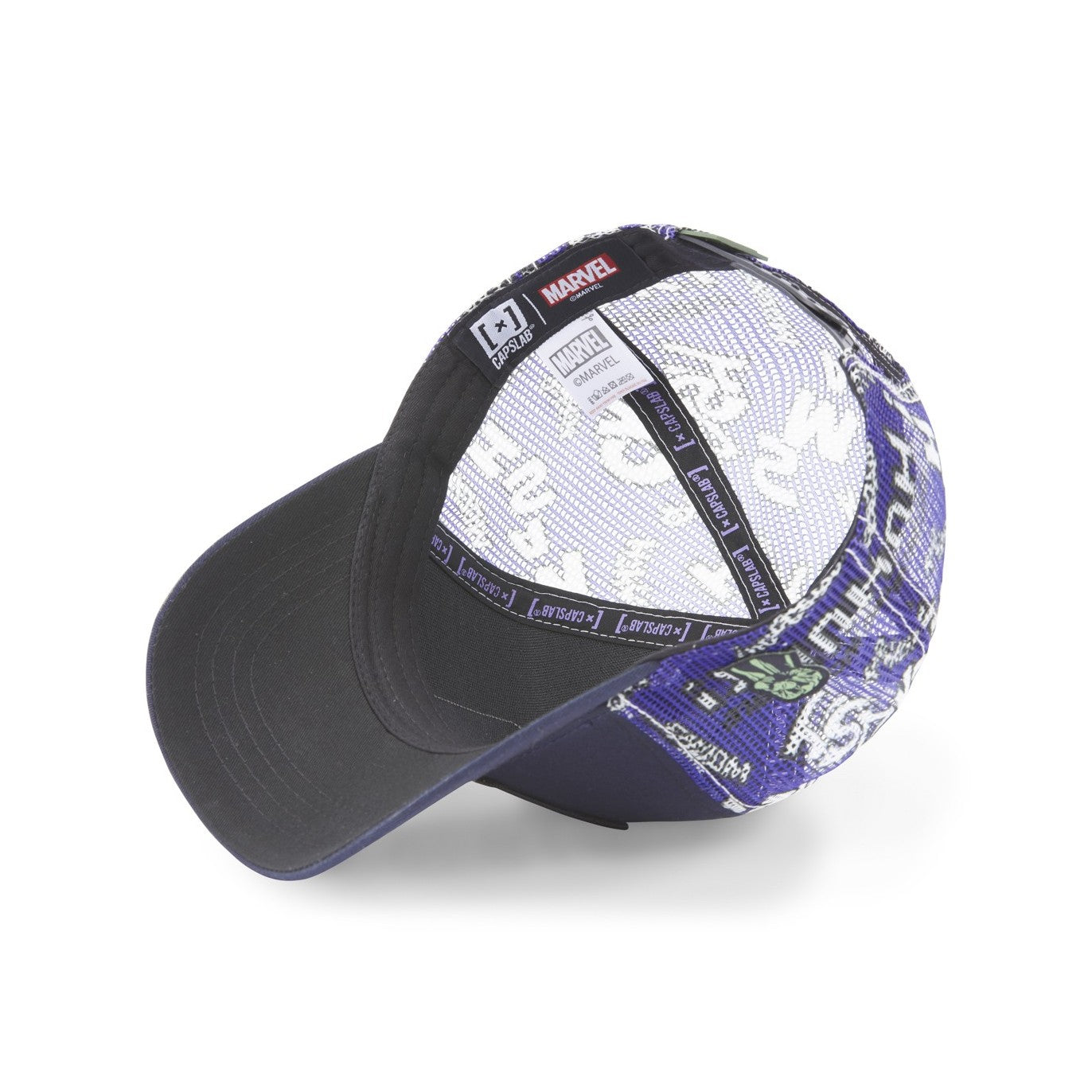 CAPSLAB Casquette Trucker Marvel Hulk Scratch Navy