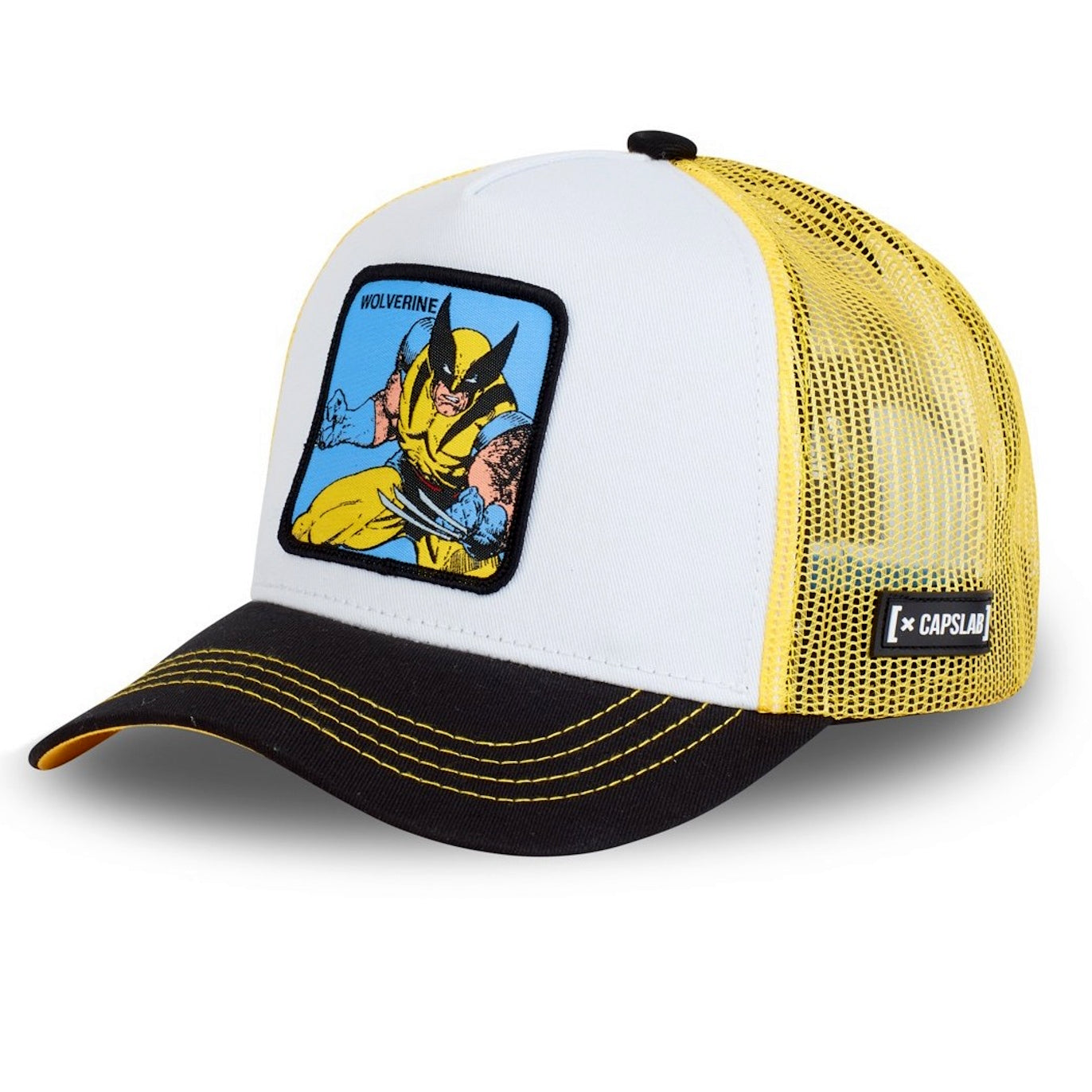 CAPSLAB Casquette Marvel Wolverine Scratch Jaune