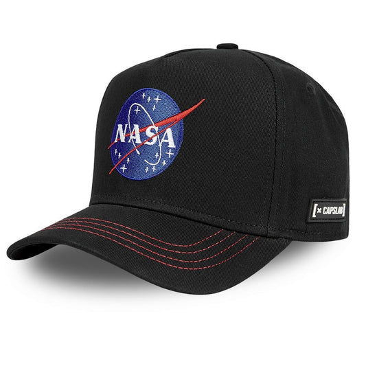 CAPSLAB Casquette Nasa Noir Snapback Baseball