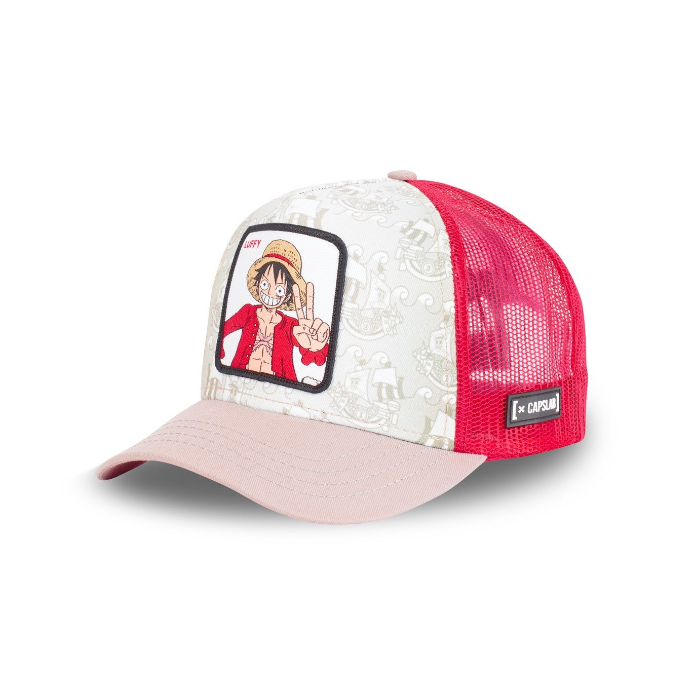 CAPSLAB Casquette One Piece Luffy Beige