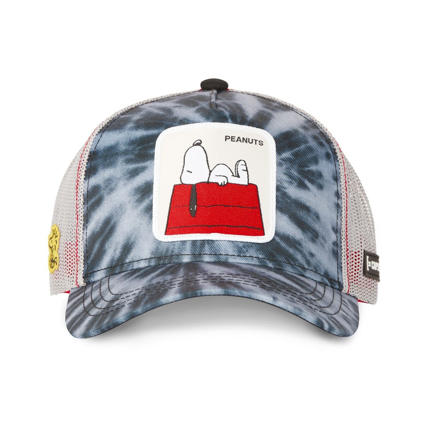 CAPSLAB Casquette Trucker Peanuts Snoopy Snapback Gris