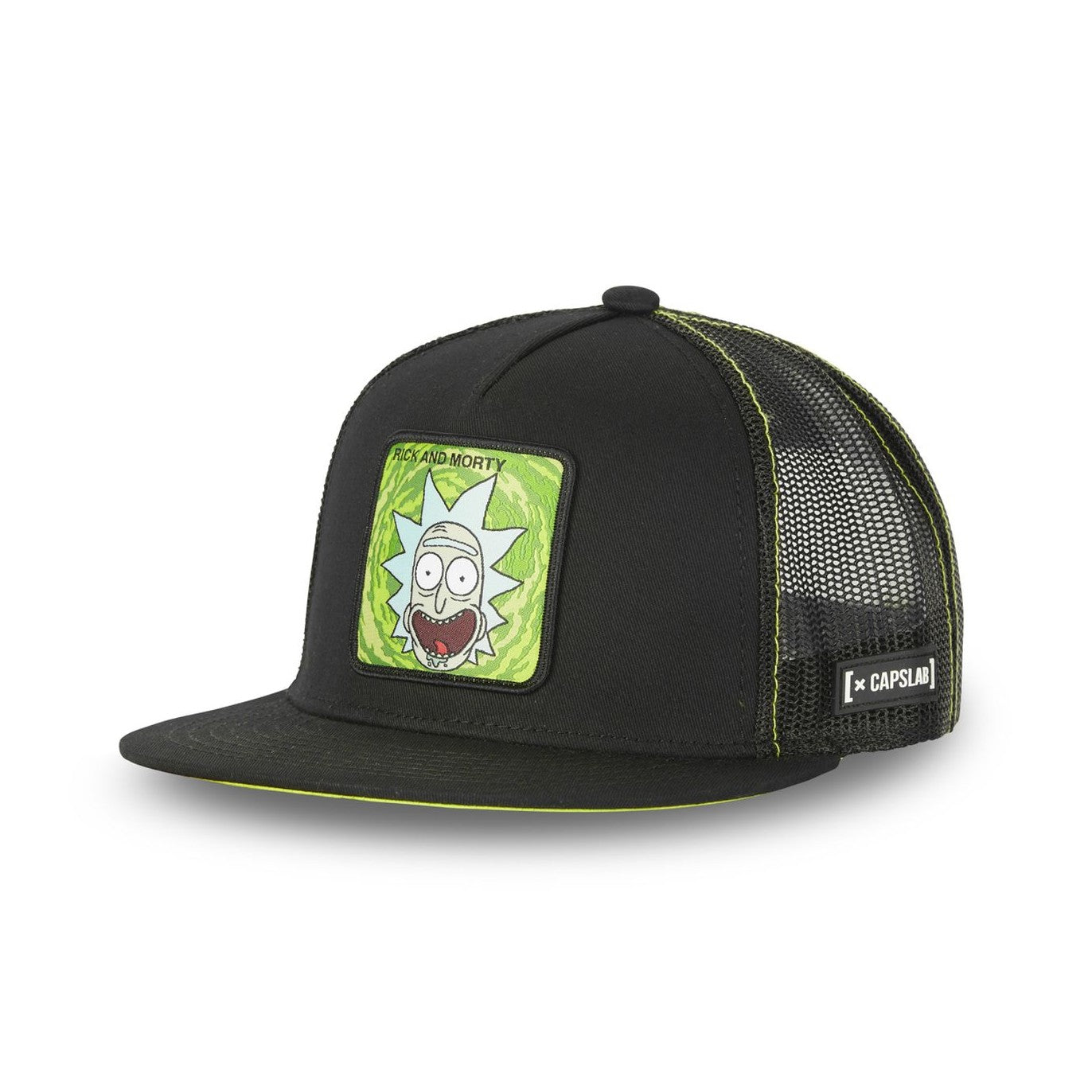 CAPSLAB Casquette Trucker Rick And Morty Snapback Noir