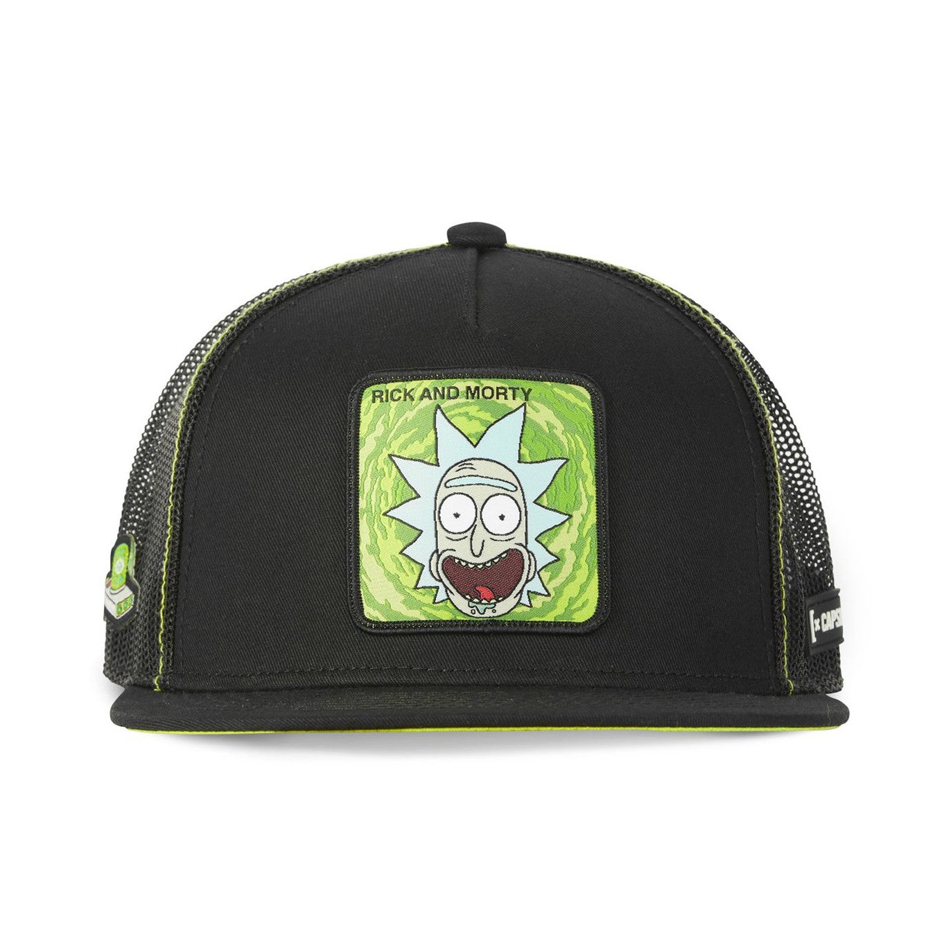 CAPSLAB Casquette Trucker Rick And Morty Snapback Noir