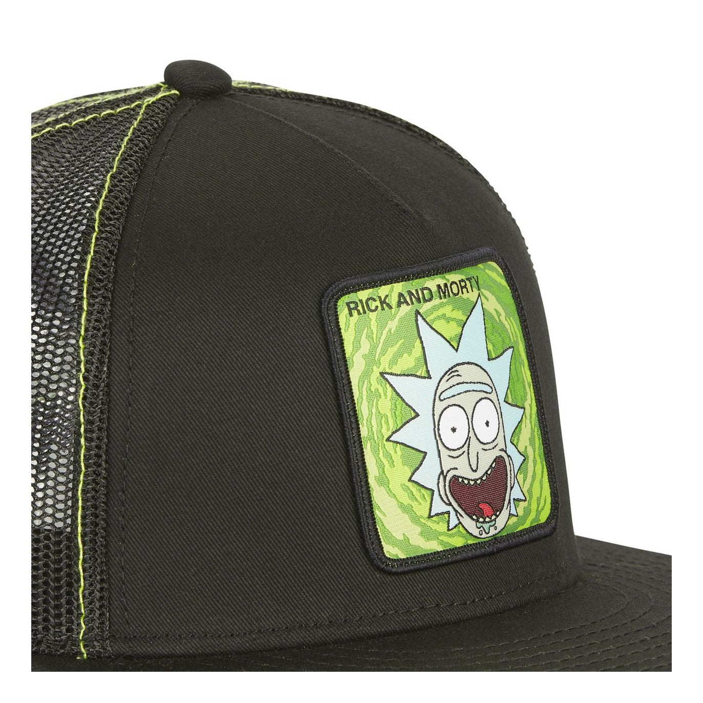 CAPSLAB Casquette Trucker Rick And Morty Snapback Noir