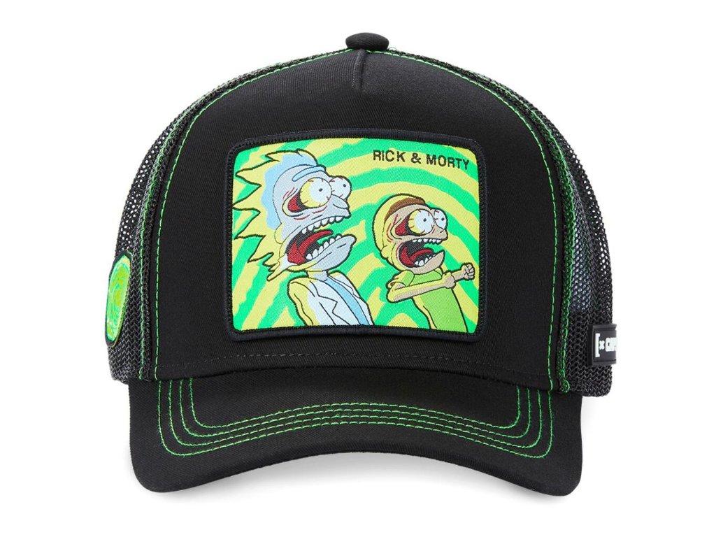 CAPSLAB Casquette Rick & Morty Psy Noir