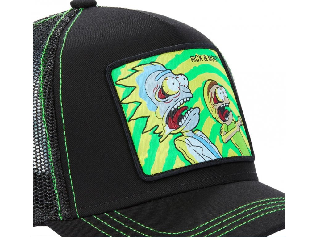 CAPSLAB Casquette Rick & Morty Psy Noir