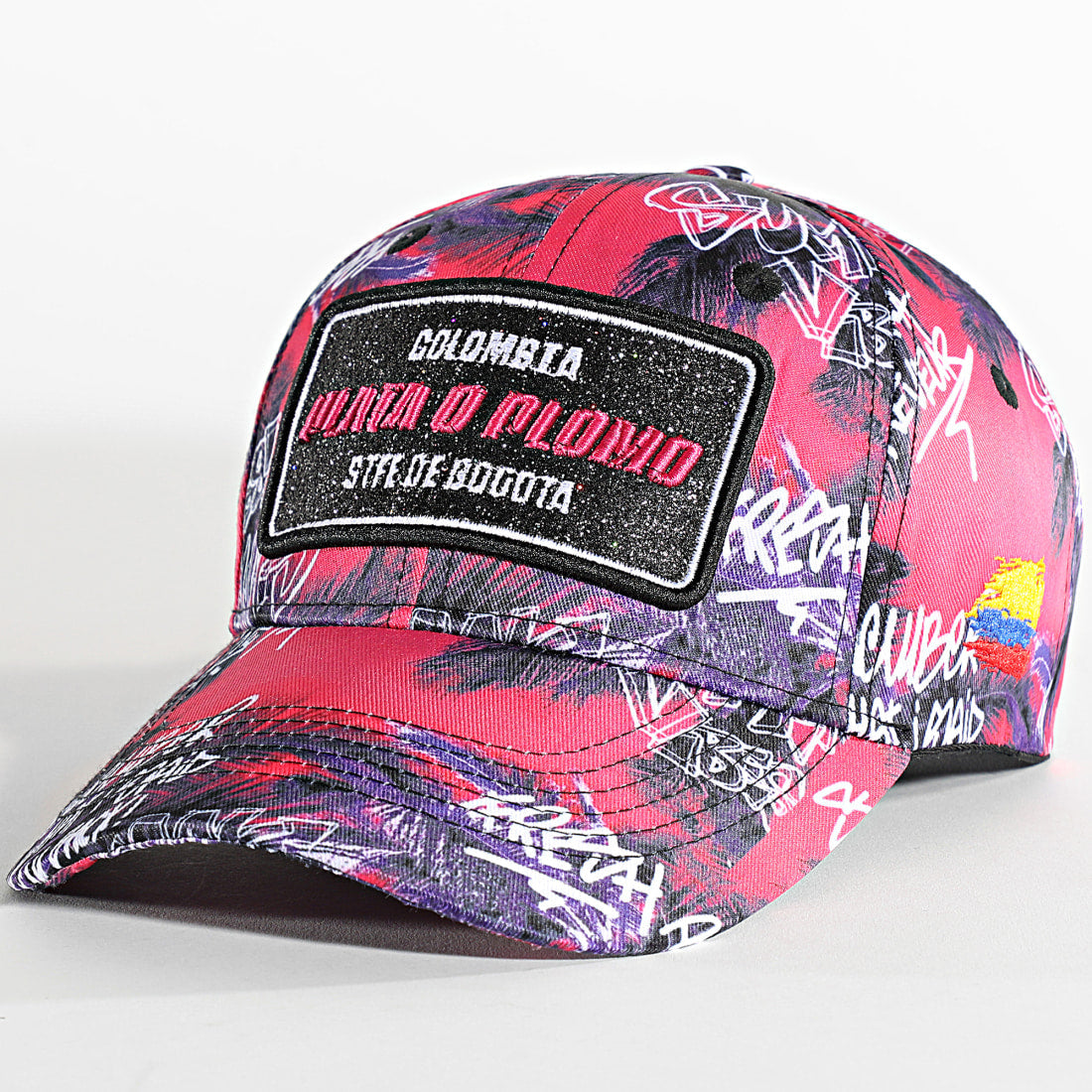 SKR Casquette Palmier Fuchsia