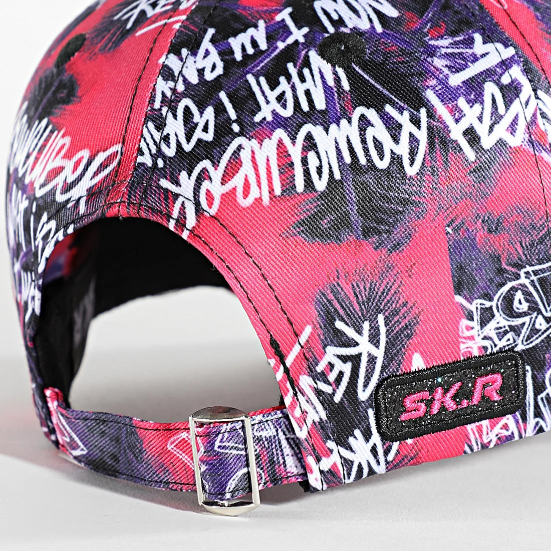 SKR Casquette Palmier Fuchsia