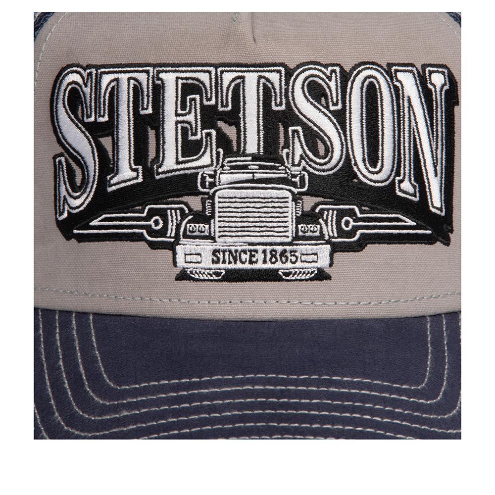 Stetson Casquette Trucker on the Truck Bleu/Grise