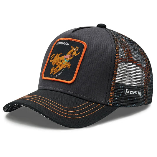 CAPSLAB Casquette trucker Scooby-Doo Snapback Trucker Gris