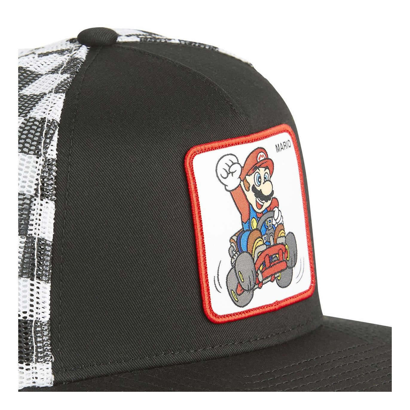 CAPSLAB Casquette Trucker Mario Kart Snapback Noir