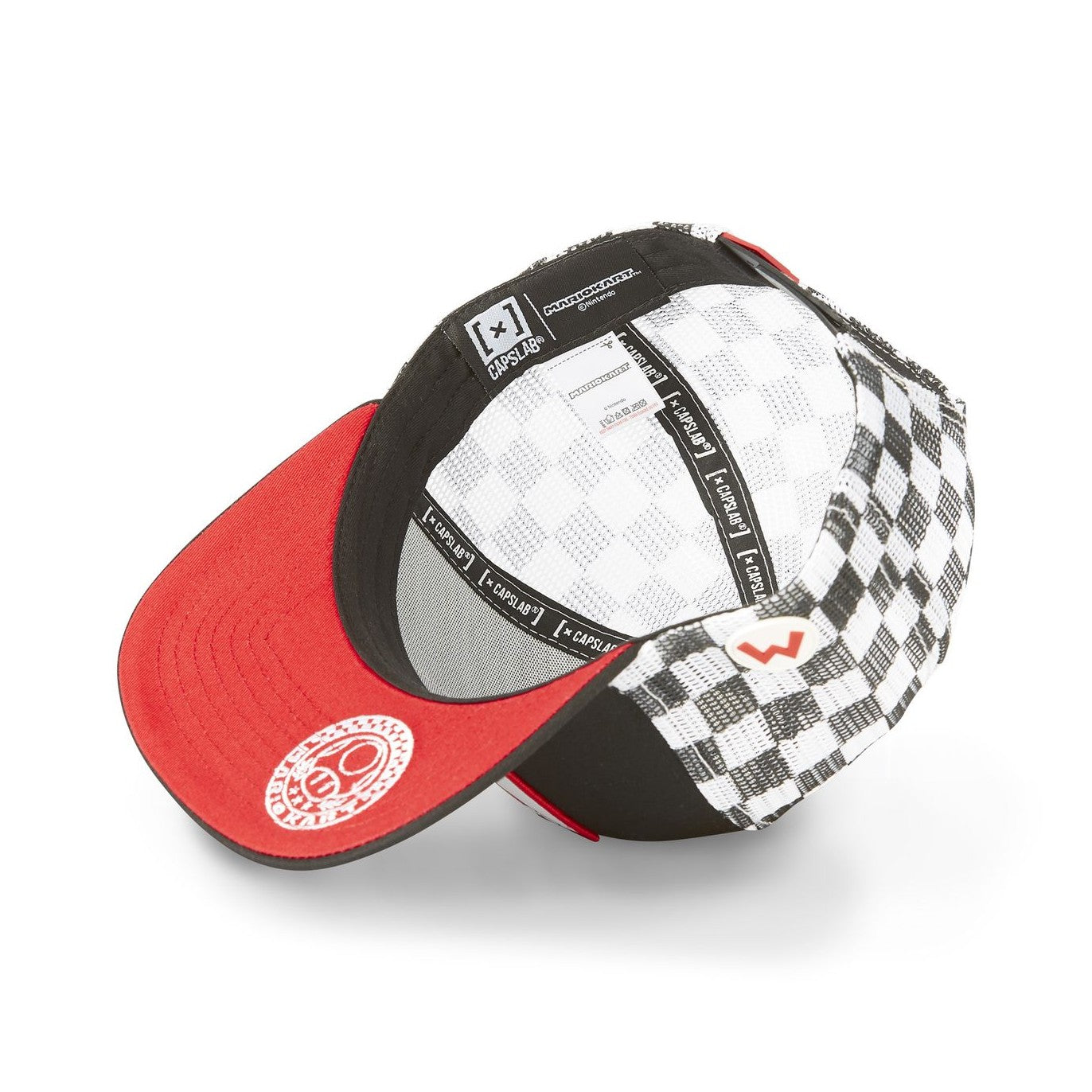 CAPSLAB Casquette Trucker Mario Kart Snapback Noir