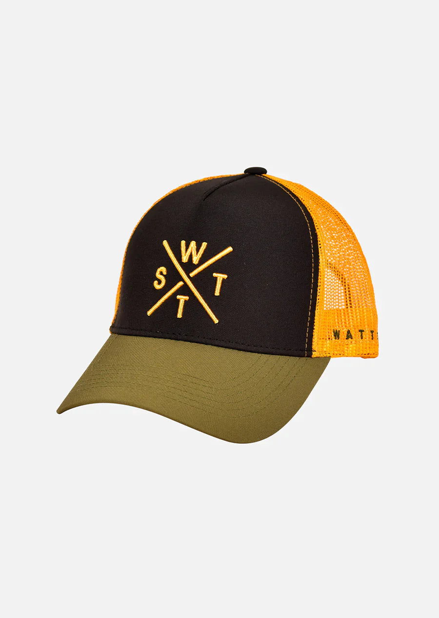 WATTS CASQUETTE TRIBE - NOIR & JAUNE