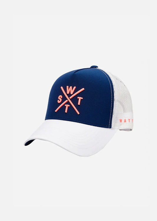 WATTS CASQUETTE TRIBE - BLEU MARINE & BLANC