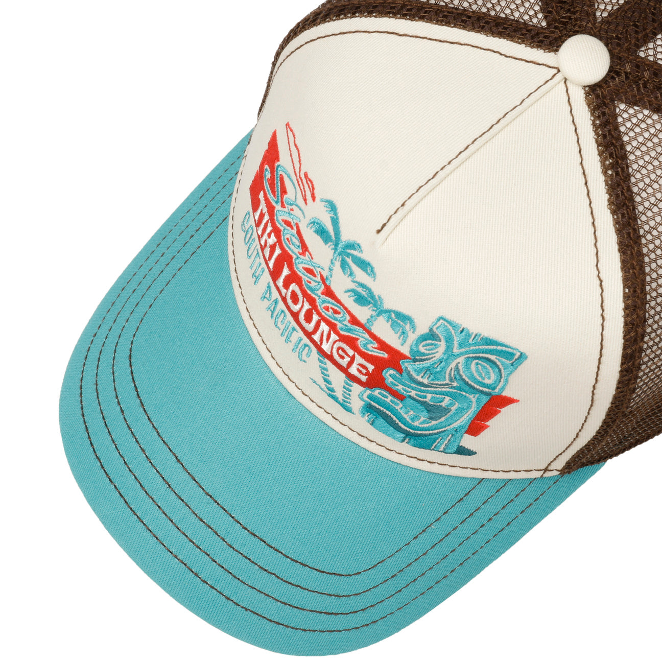 Stetson Casquette Tiki Lounge Teal/Marron