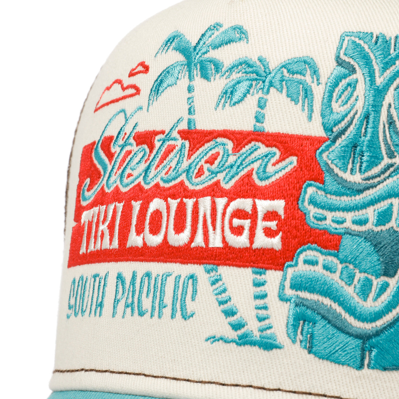 Stetson Casquette Tiki Lounge Teal/Marron