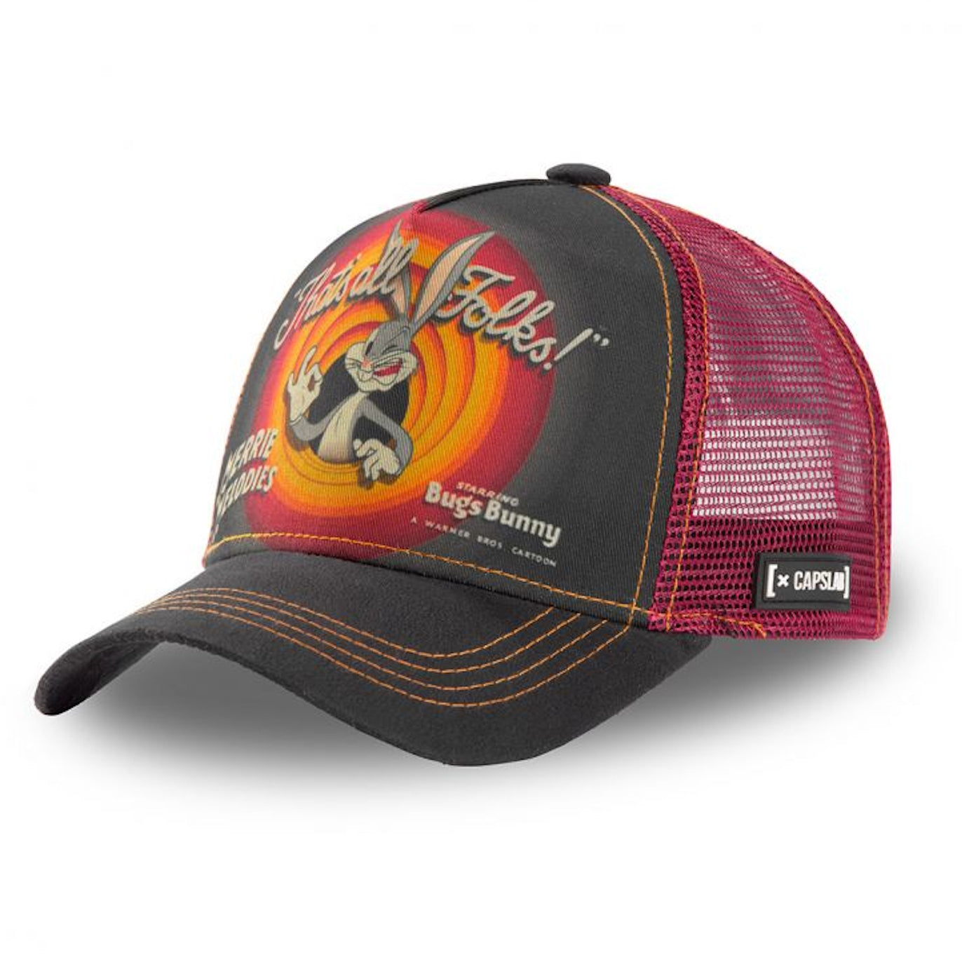 CAPSLAB Casquette Looney Tunes That's All Folks Trucker par Freegun