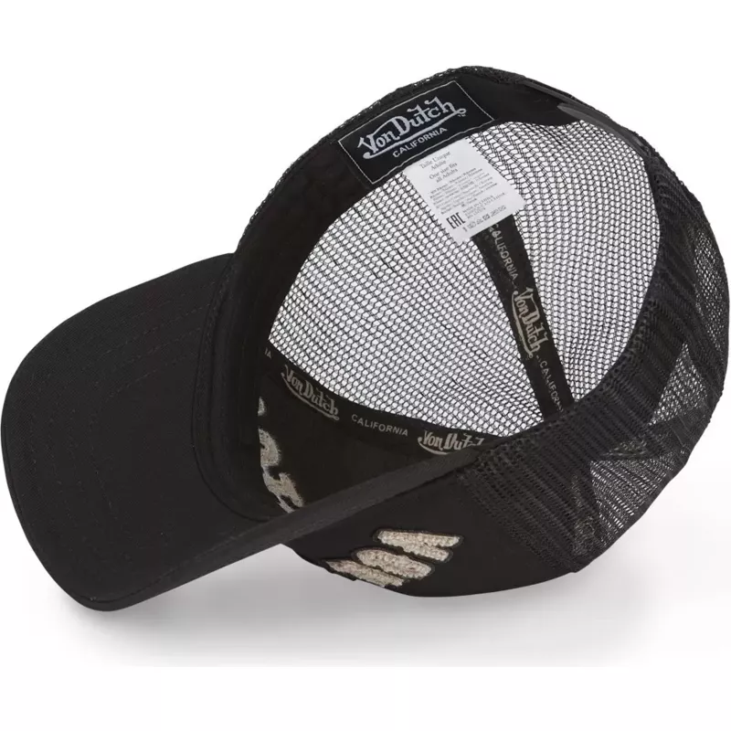 Von Dutch Casquette Trucker Noire avec Boucle