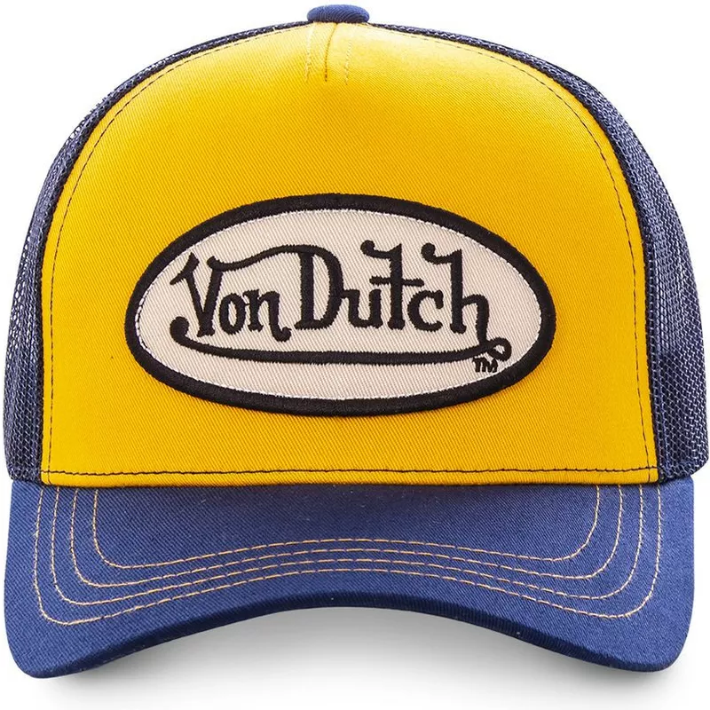 Von Dutch Casquette Jaune et Bleu Marine Trucker