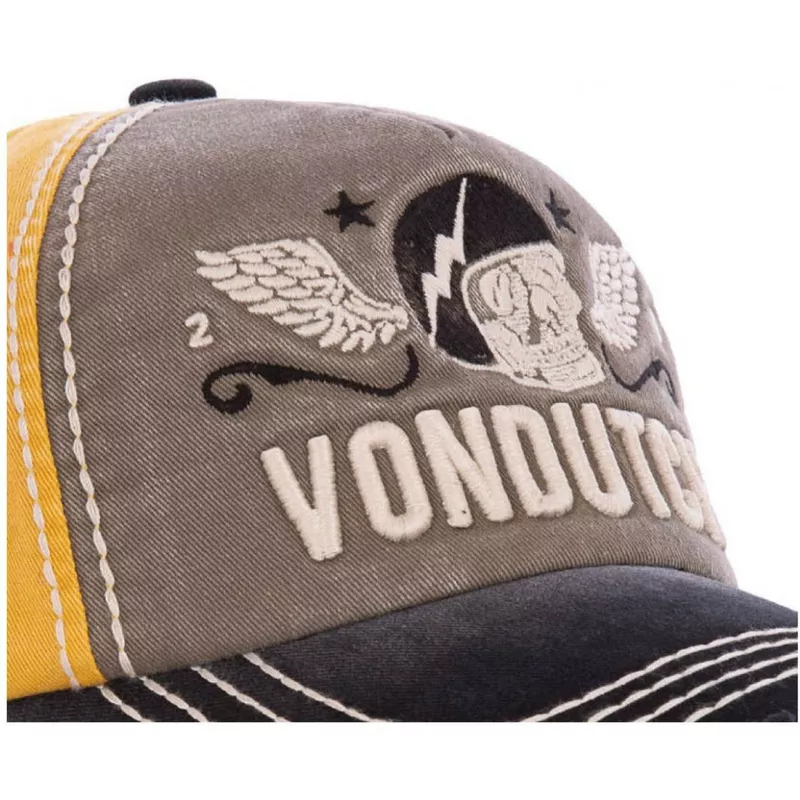 Von Dutch Casquette Xavier Jaune Et Grise Baseball