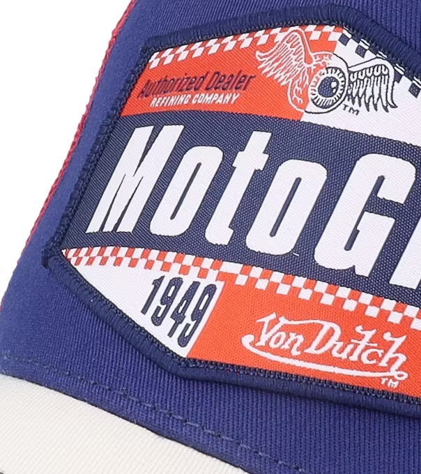 Von Dutch Casquette Moto GP Marine, Blanche & Rouge