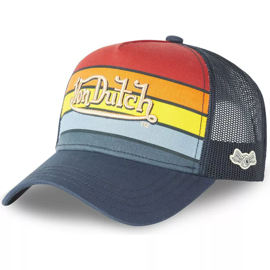 Von Dutch Casquette SUN Bleu Marine et Rouge Trucker