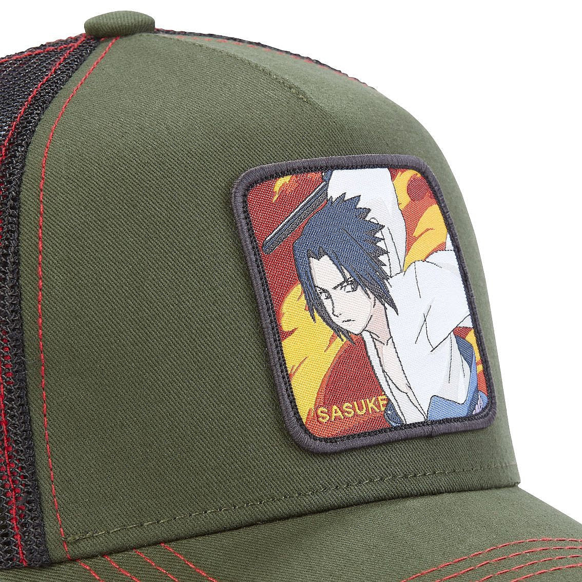 CAPSLAB Casquette Trucker Naruto Shippuden Sasuke Snapback Vert