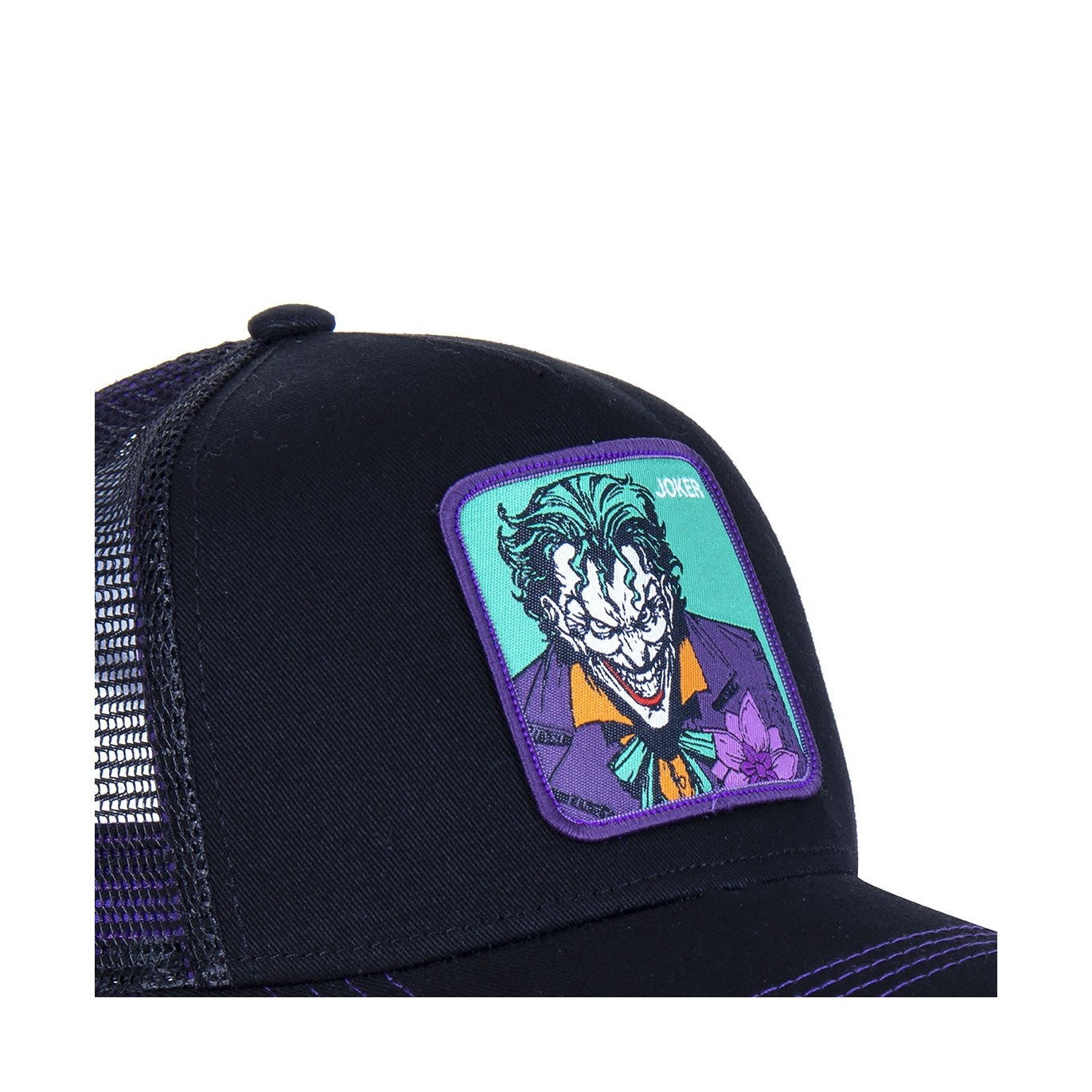 CAPSLAB Casquette Trucker Dc Comics Joker Snapback Noir