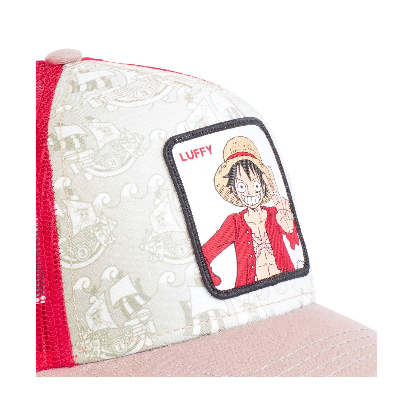 CAPSLAB Casquette One Piece Luffy Beige