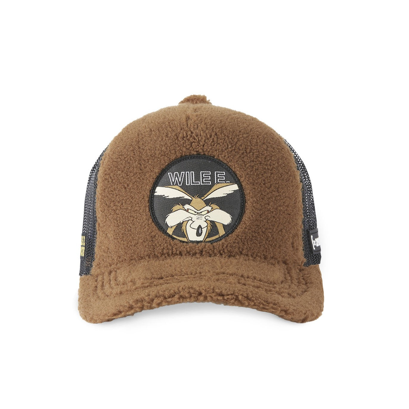 CAPSLAB Casquette Trucker Looney Tunes Coyote Snapback Marron