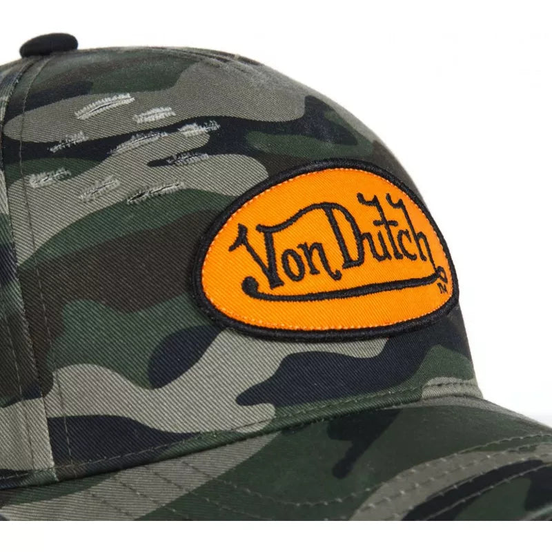 Von Dutch Casquette Trucker Camouflage Orange