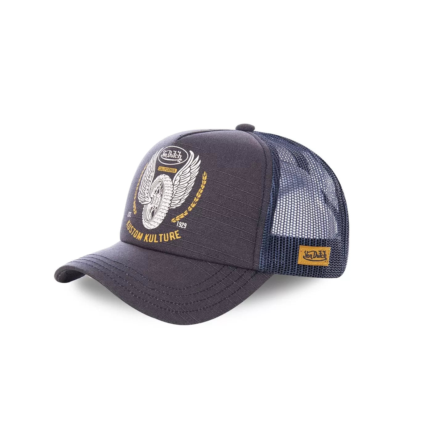 Von Dutch Casquette CREW10 Noire et Bleu Trucker