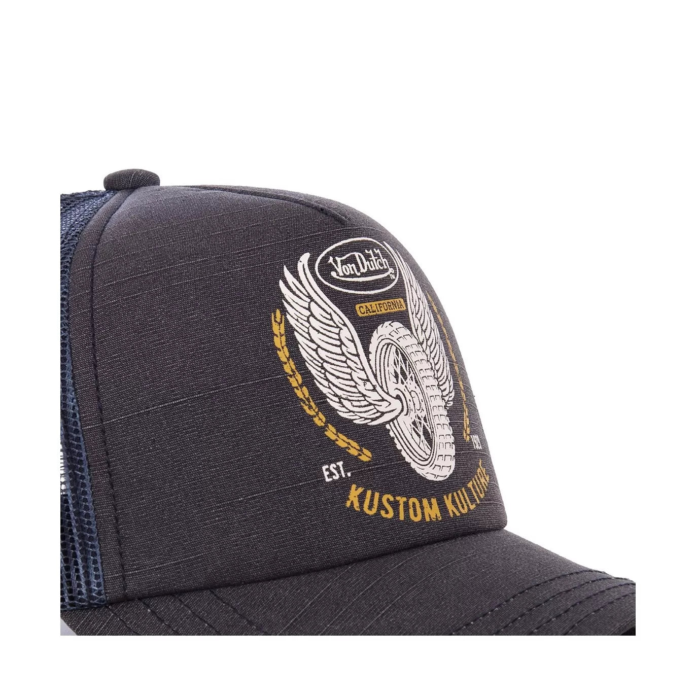 Von Dutch Casquette CREW10 Noire et Bleu Trucker