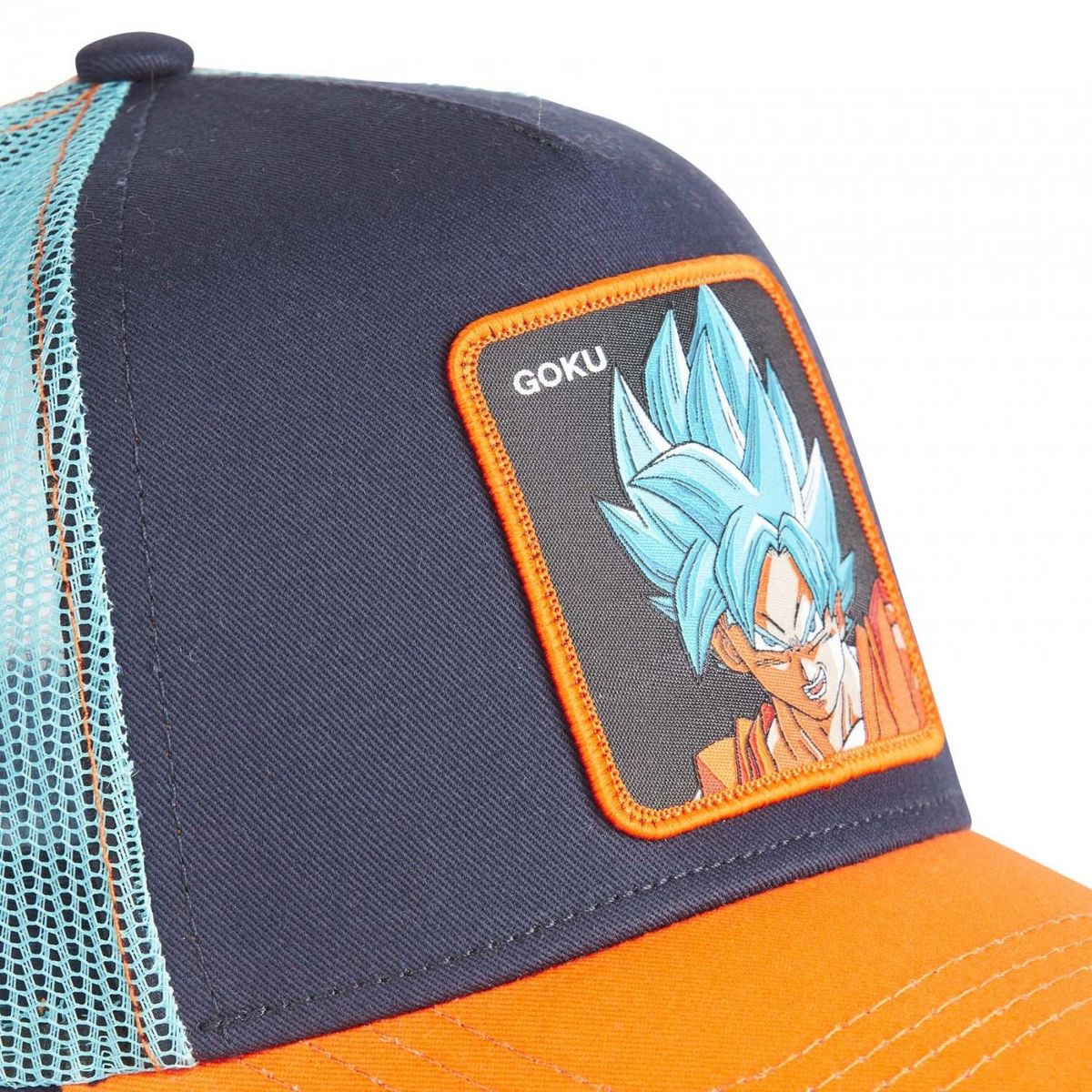 CAPSLAB Casquette Dragon Ball Super Goku SSJ Bleu